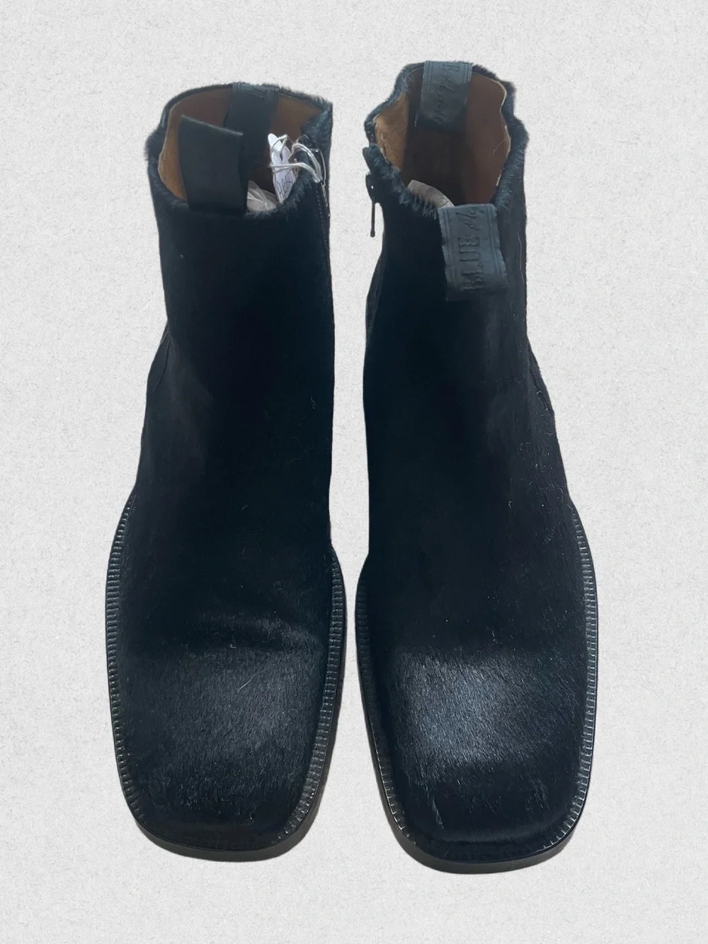 Alberto Guardiani Men's Black Pony Hair Boot